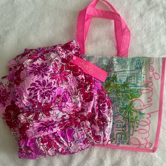 NWTLilly Pulitzer Wyota Halter Maxi Dress–Pink Floral-Beach Vacation Resort Wear - Picture 7 of 9